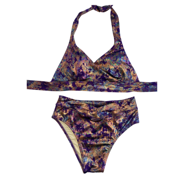Traje de Baño Purple Tye Dye